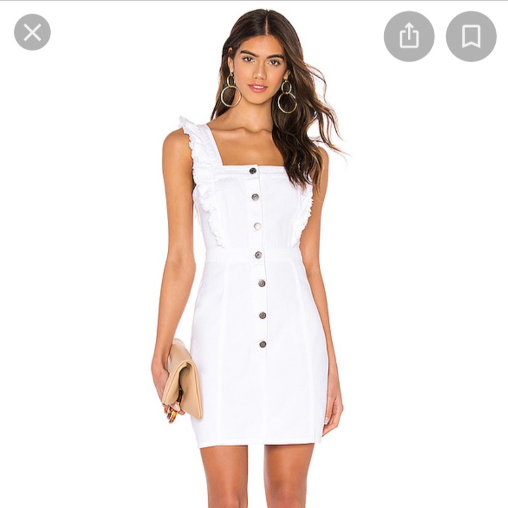 Cupcakes & Cashmere White Denim Dress